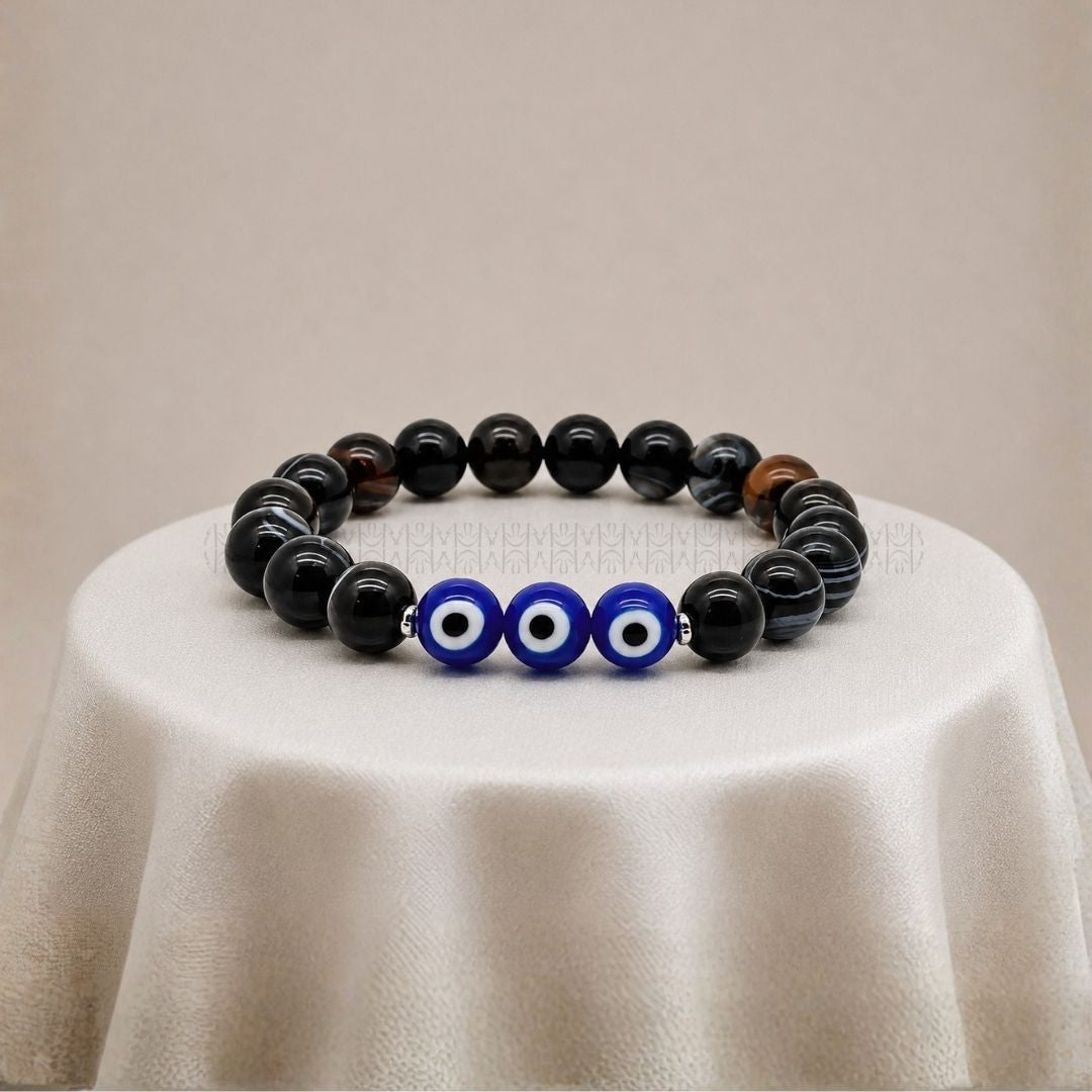 Reverse Evil Eye Crystal Bracelet Mixel