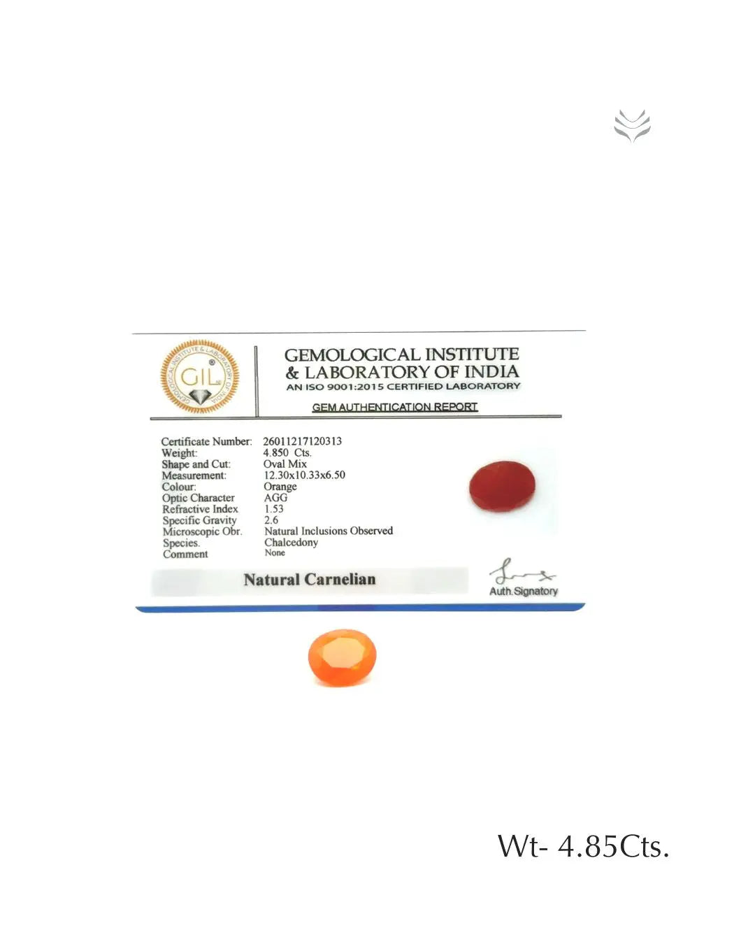 Carnelian - 4.85 Ct Gemstones