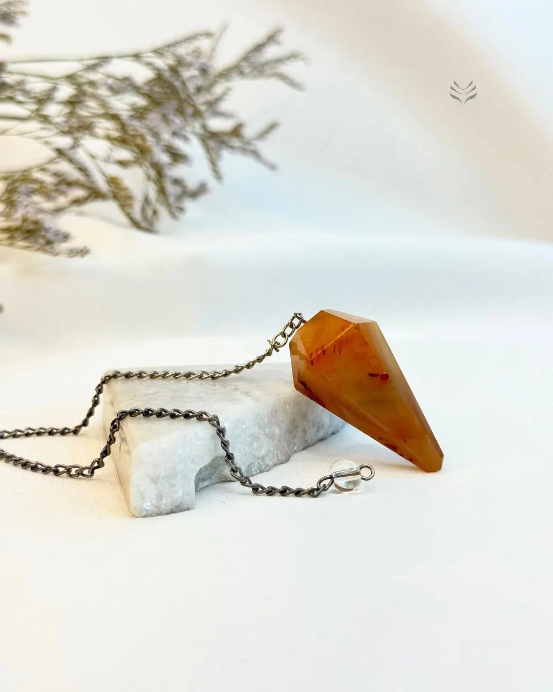Crystal Pendulum- Carnelian