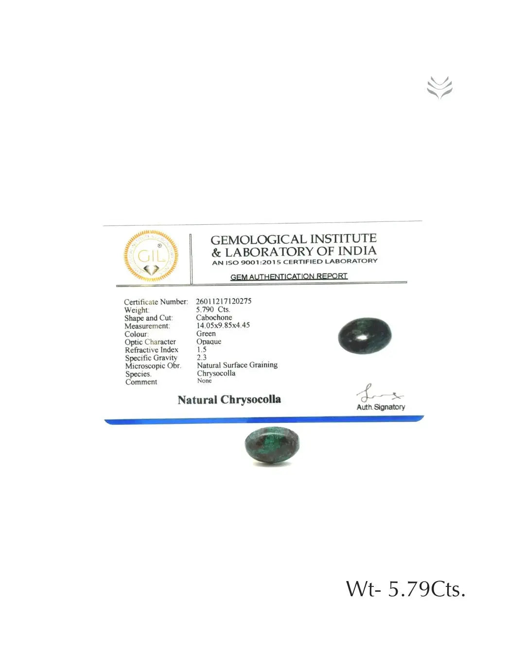 Chrysocolla - 5.79 Ct Gemstones