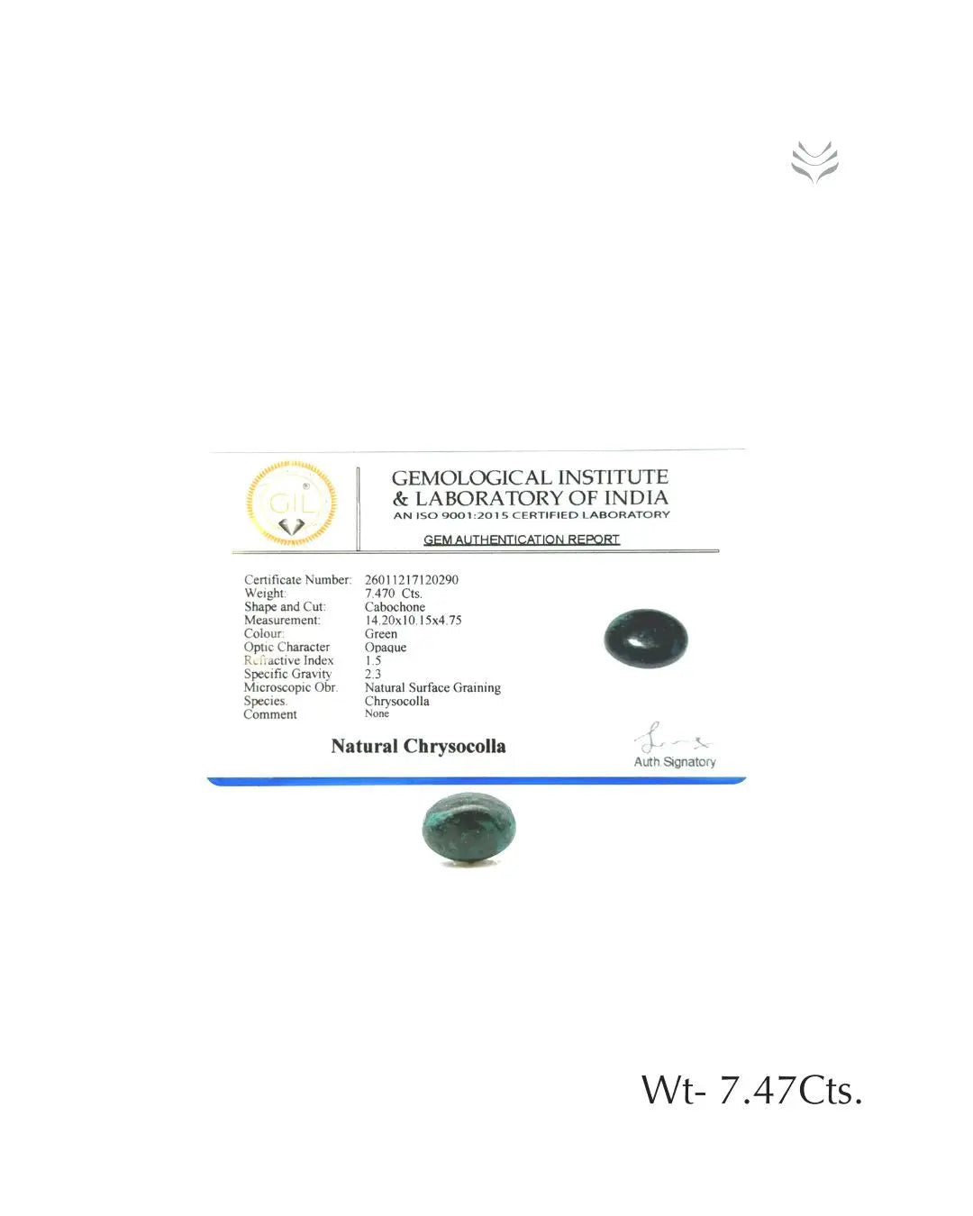 Chrysocolla - 7.47 Ct Gemstones