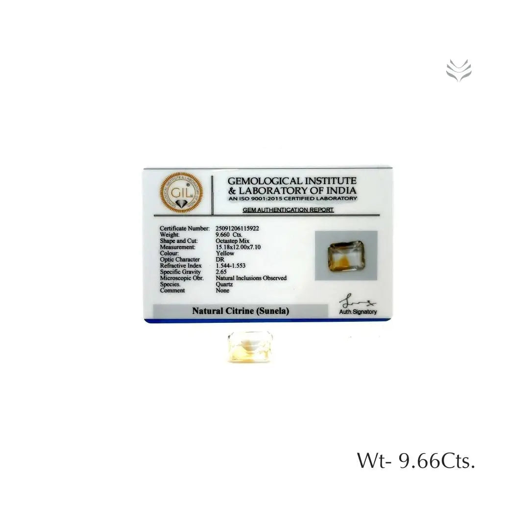 Citrine - 9.66 Ct Gemstones
