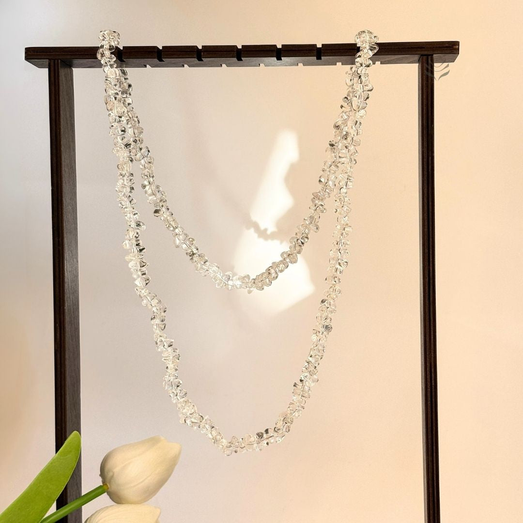 Wealth Catcher Clear Quartz Necklace