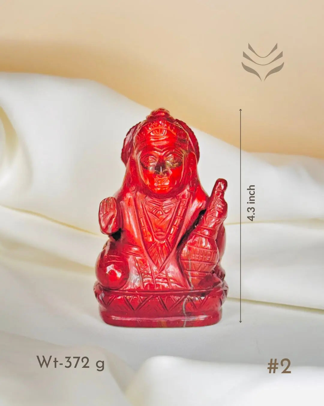 Crystal Lord Hanuman for Good Luck and Protection (Blessing) - 372gm #2