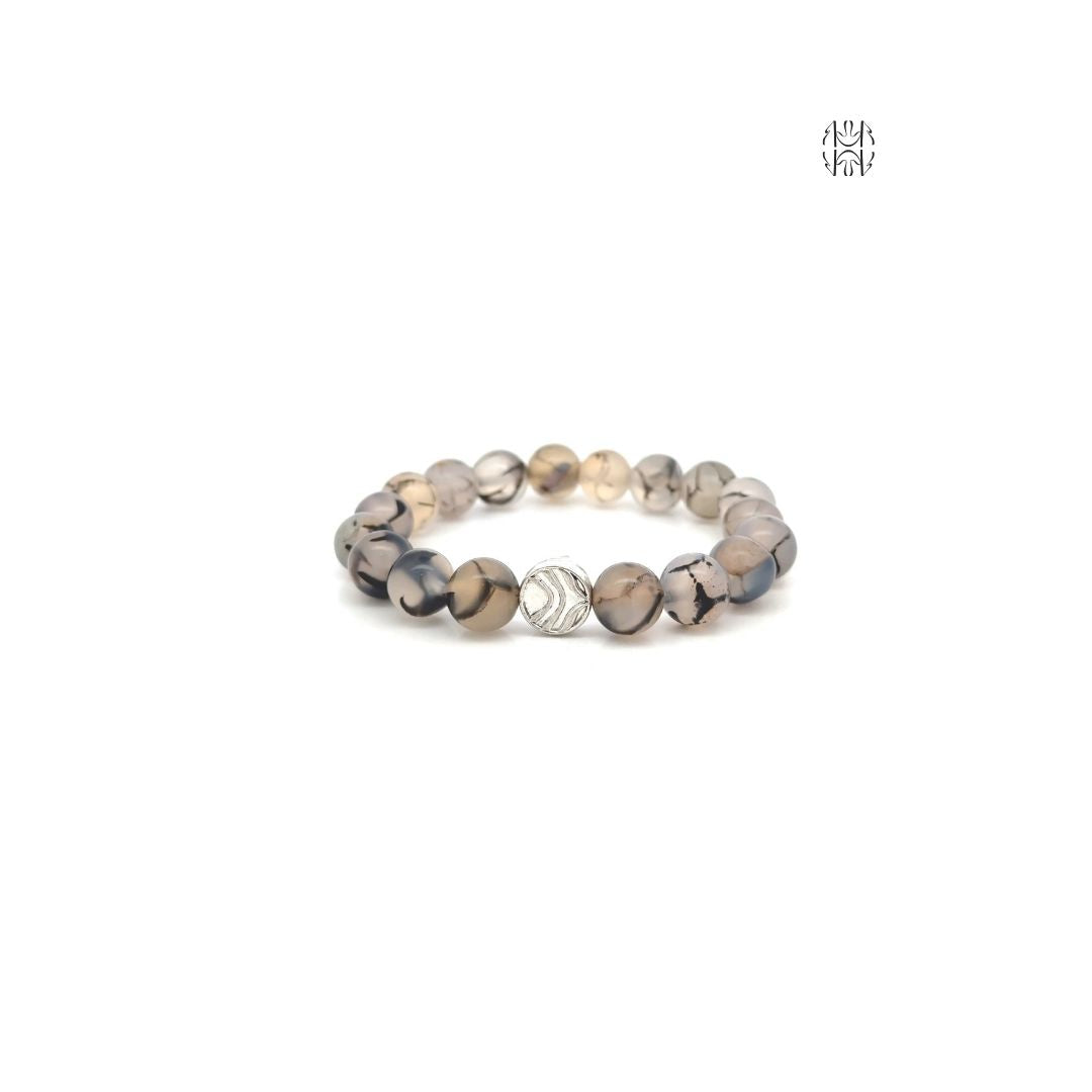 Networking Dragon Vein Agate Bracelet