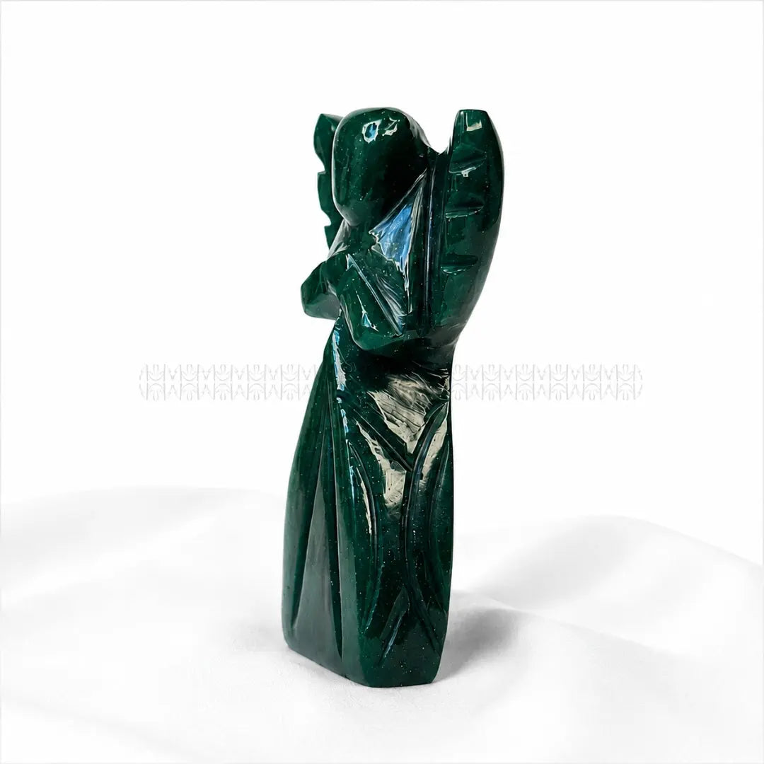 Drop Your Worry - Green Aventurine Angel