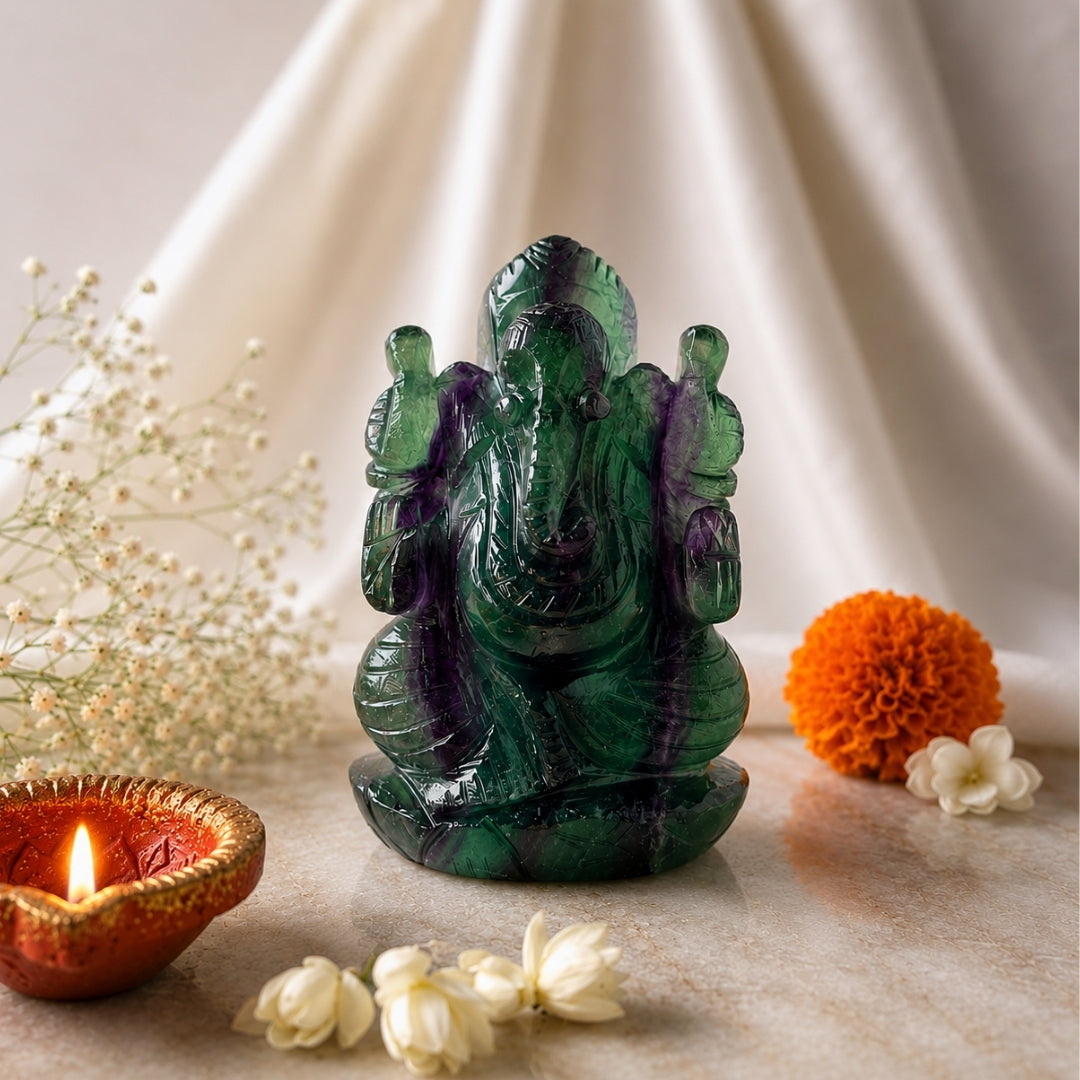Fluorite Ganesha