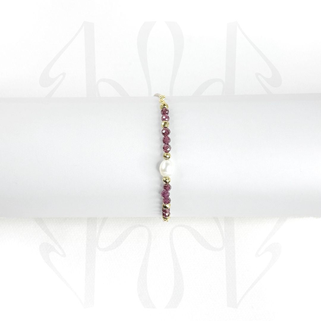 Garnet Adjustable Bracelet