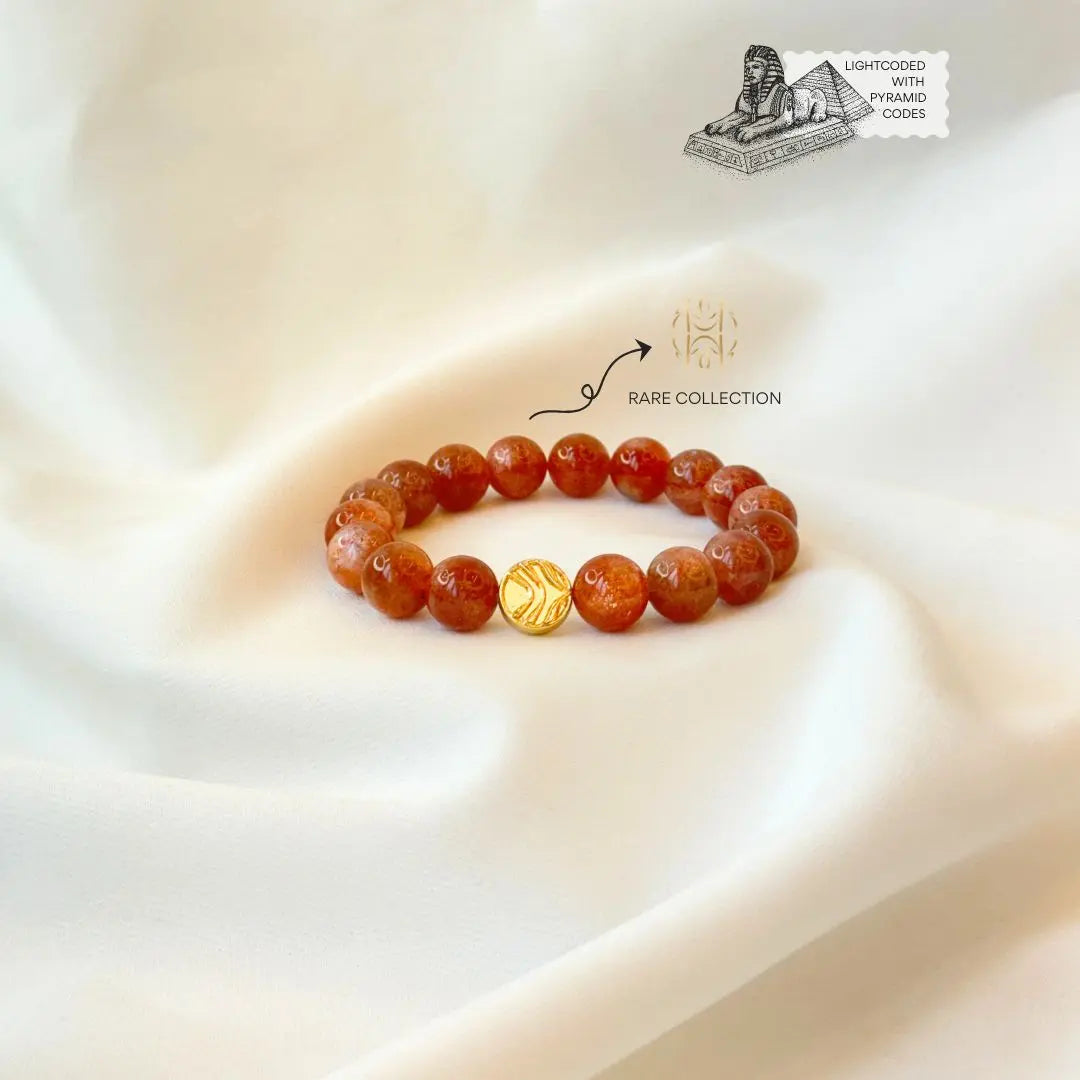 Gold Fire Sunstone Bracelet