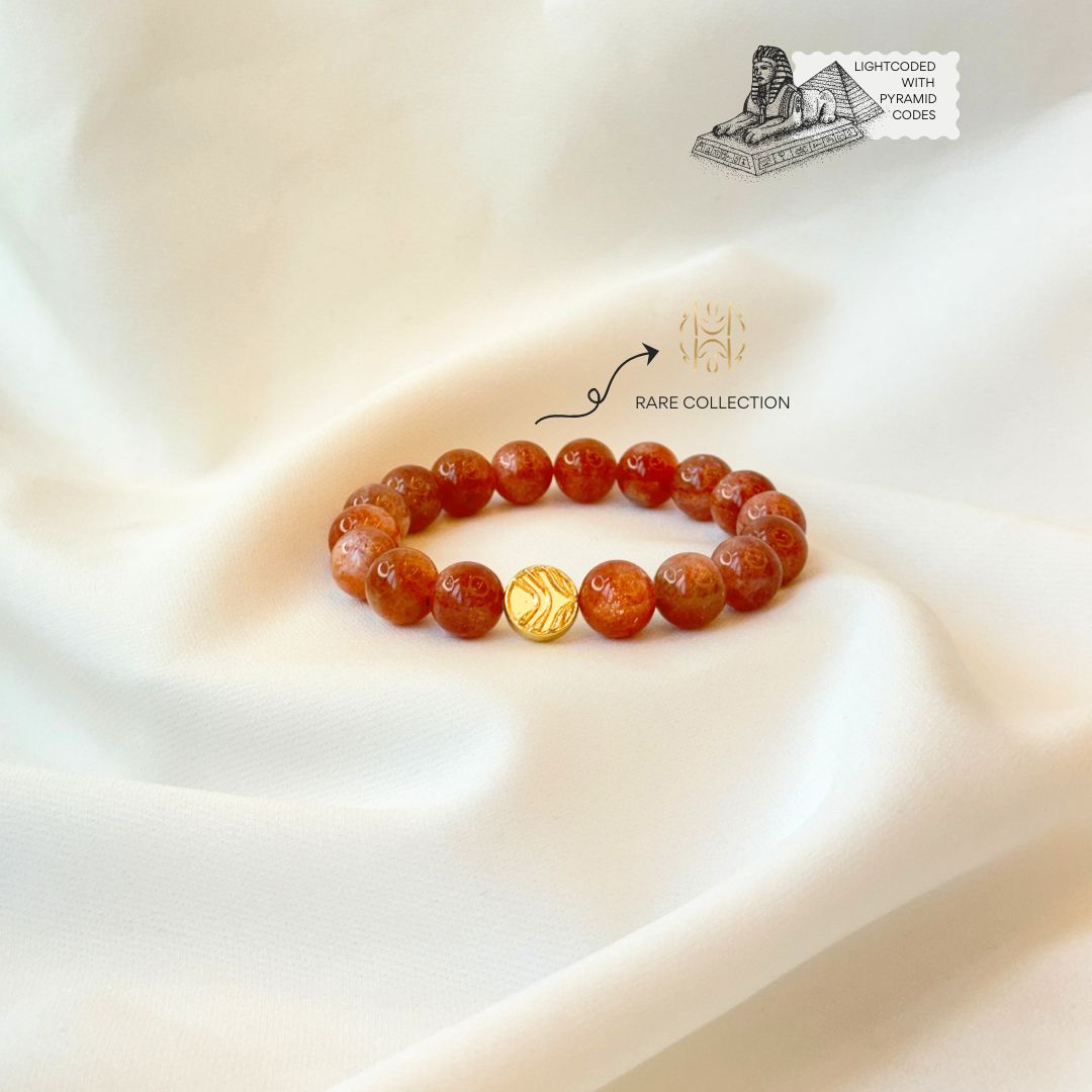 Gold Fire Sunstone Bracelet
