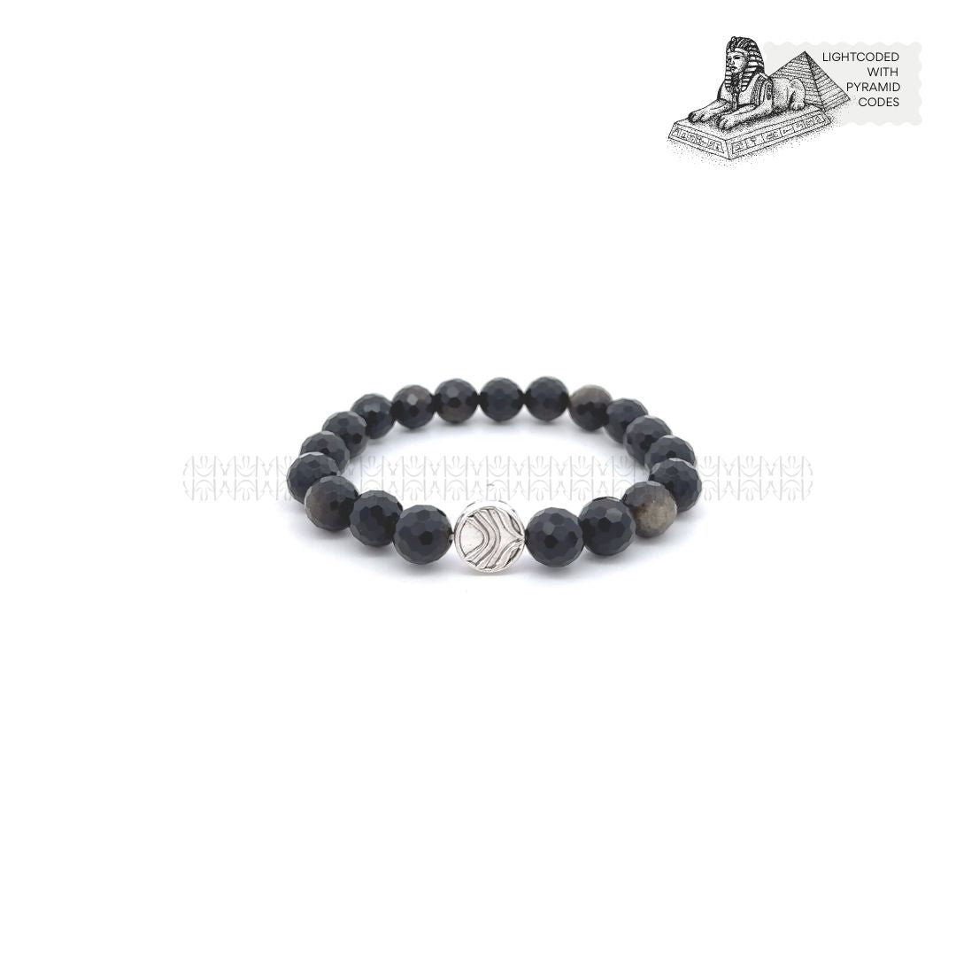 Golden Hour Obsidian Bracelet