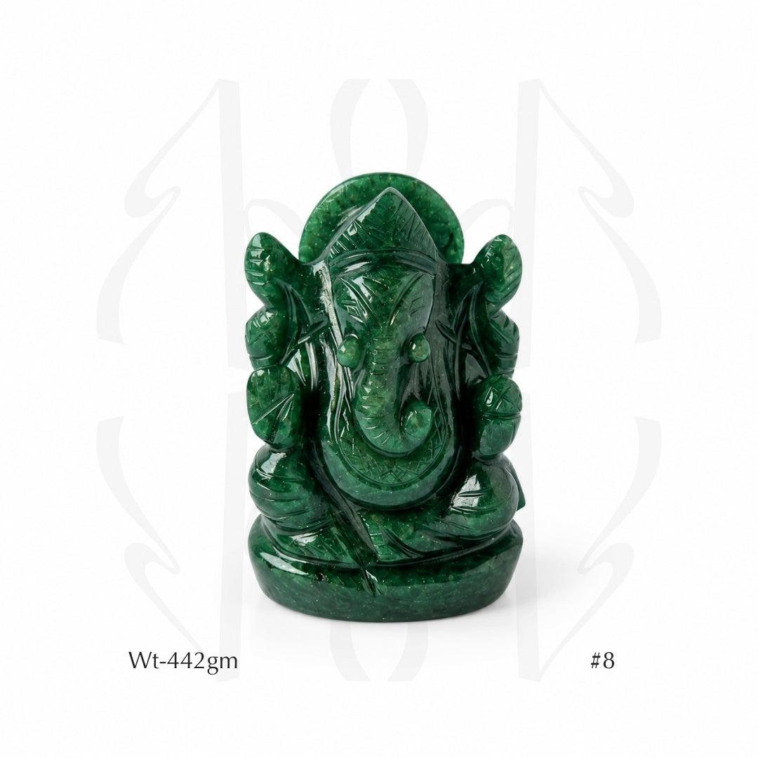 Green Aventurine Ganesha Idol