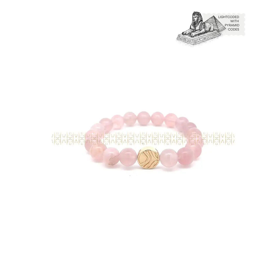 He Stays Madagascar Rose Quartz Bracelet