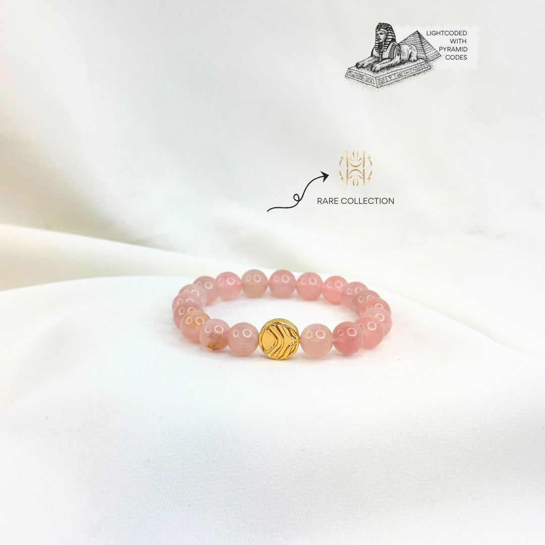 He Stays Madagascar Rose Quartz Bracelet