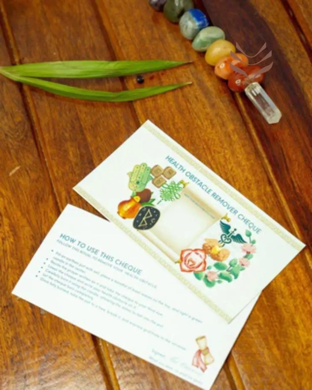 Light Coded Health Obstacle Remover Cheque for Wellness