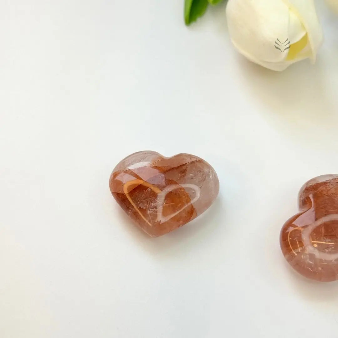 Healthy Beat Hematoid Quartz Heart - LAST PIECE