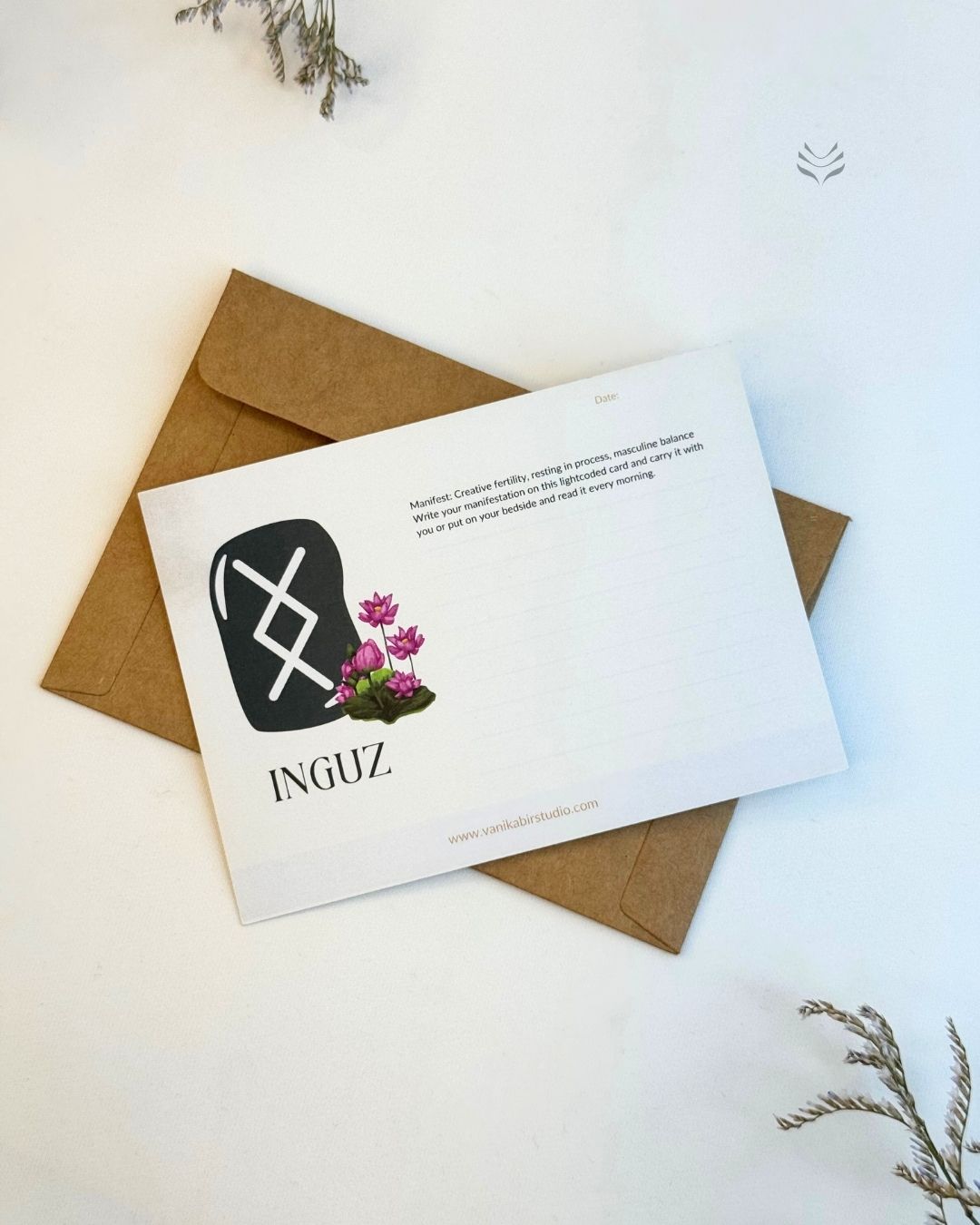Inguz- For Goals and Creativity (Rune Manifestation Card)