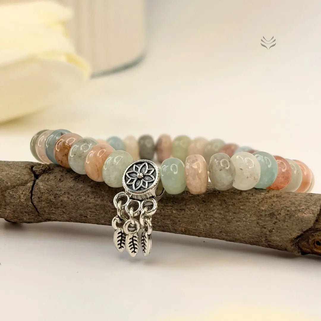 Instant Yes Morganite Bracelet Crystal Bracelet