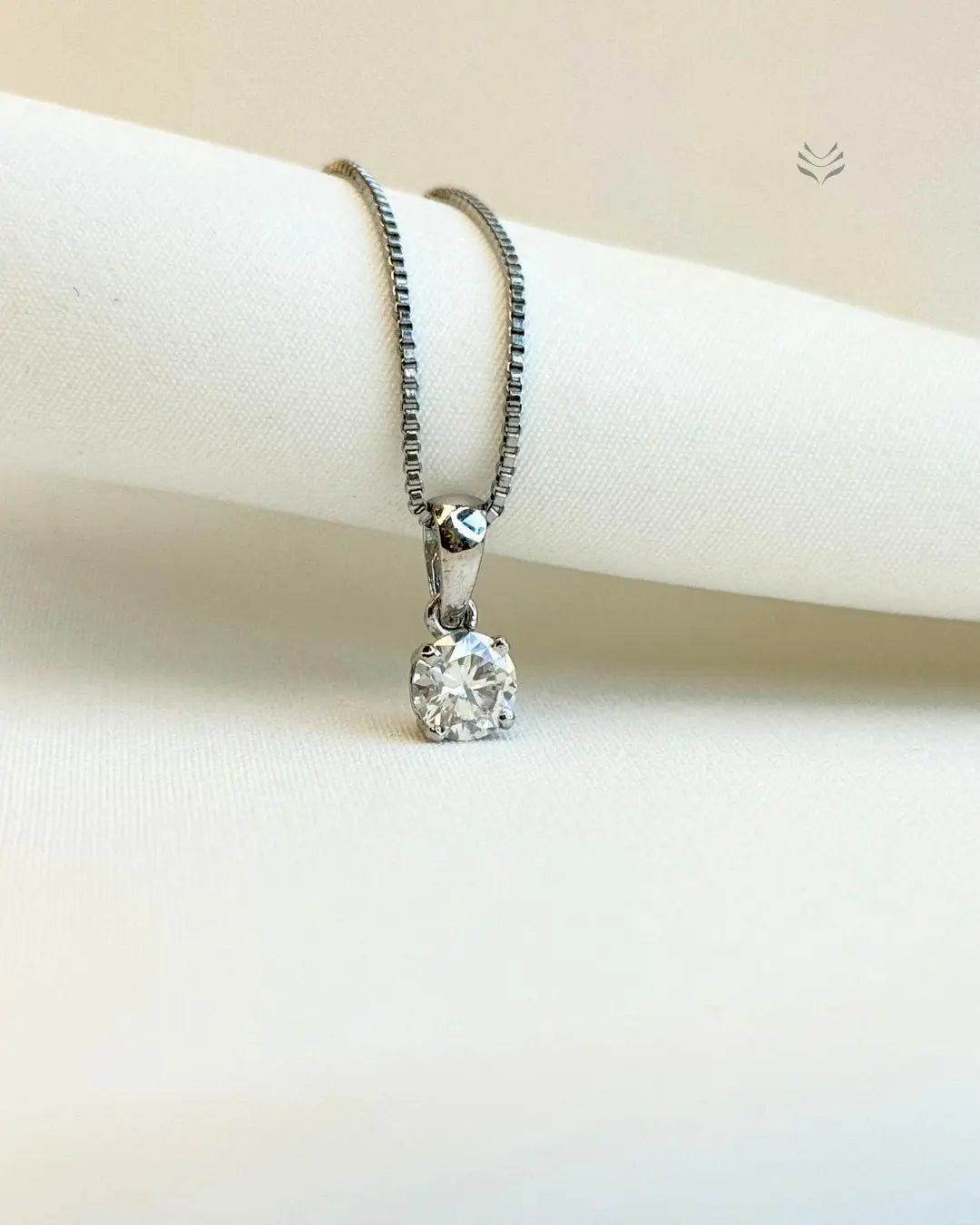 Iris Round Silver Pendant