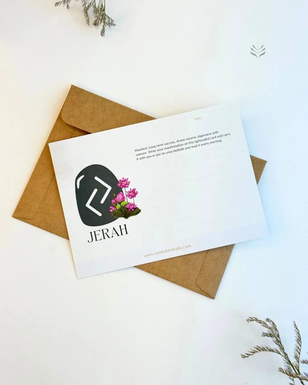 Jerah- For Good Health (Rune Manifestation Card)
