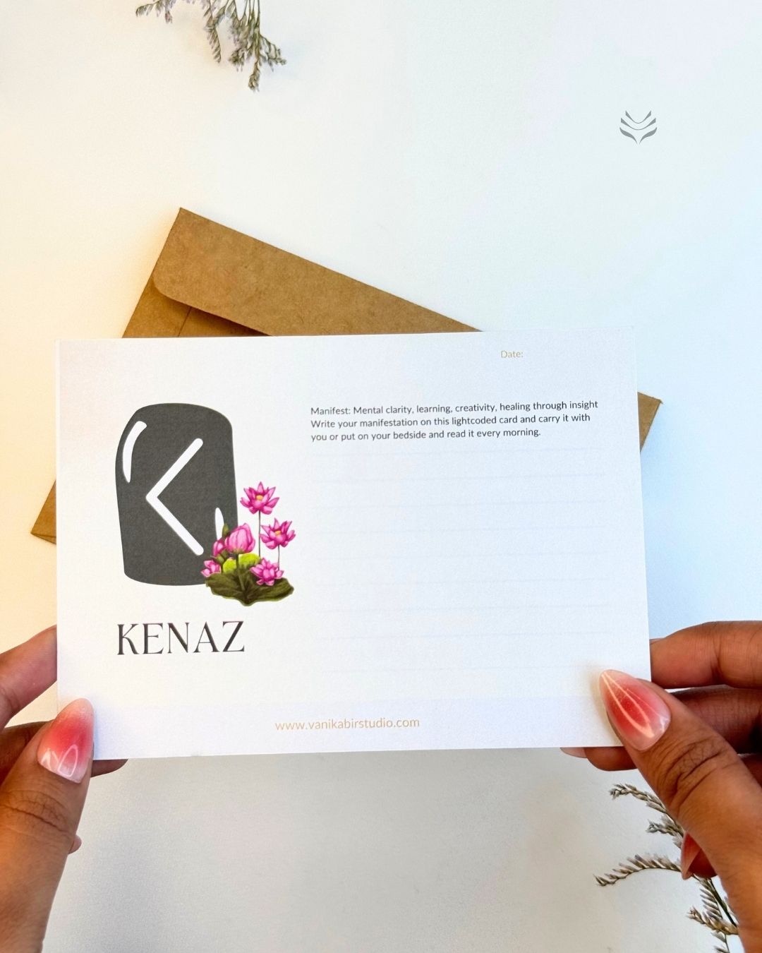 Kenaz- For Education and Knowledge (Rune Manifestation Card)