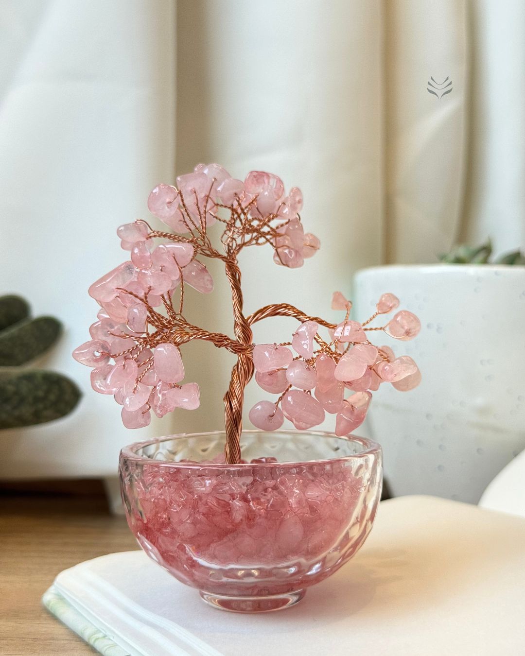 Mini Rose Quartz Tree