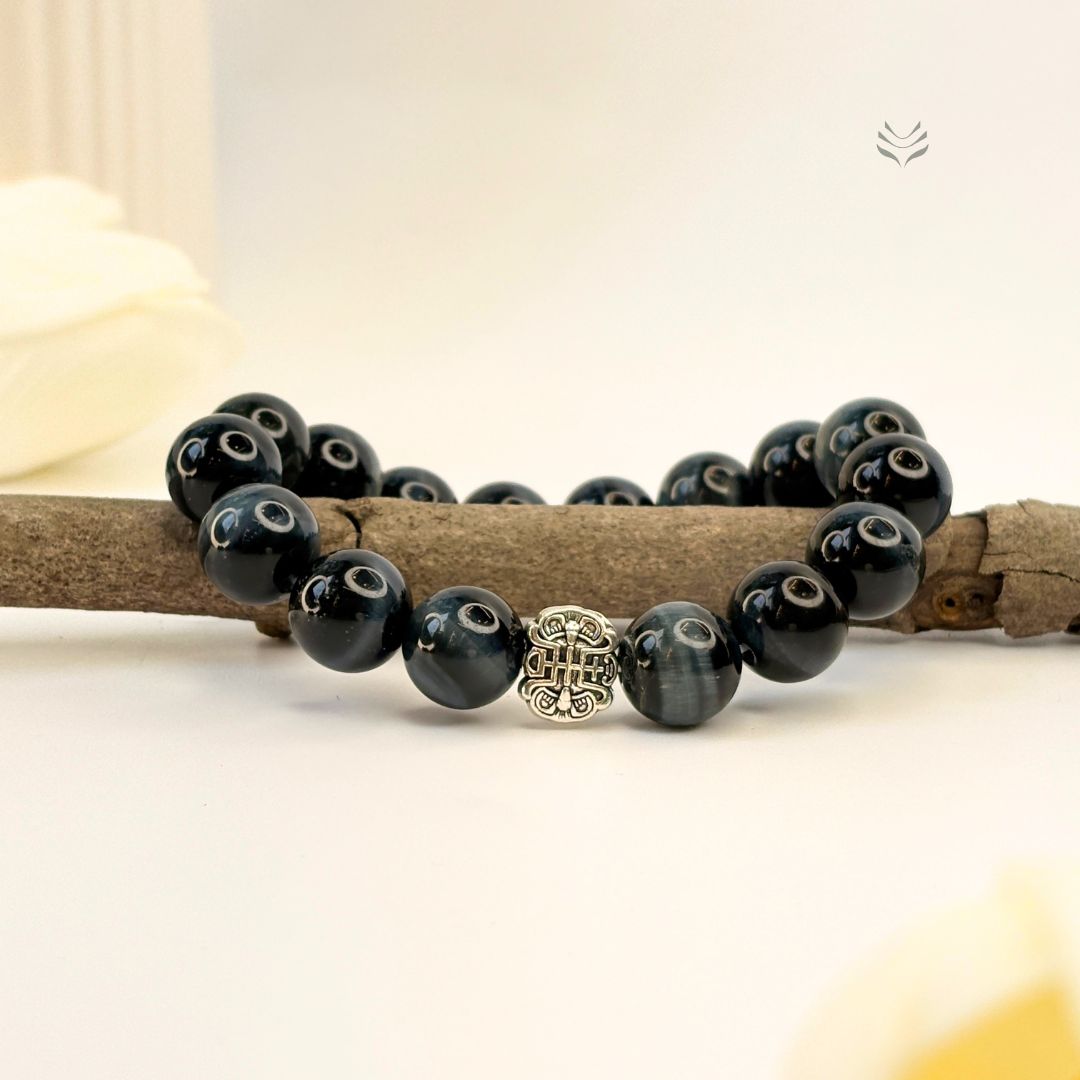 Leap Of Faith Blue Tigers Eye Bracelet