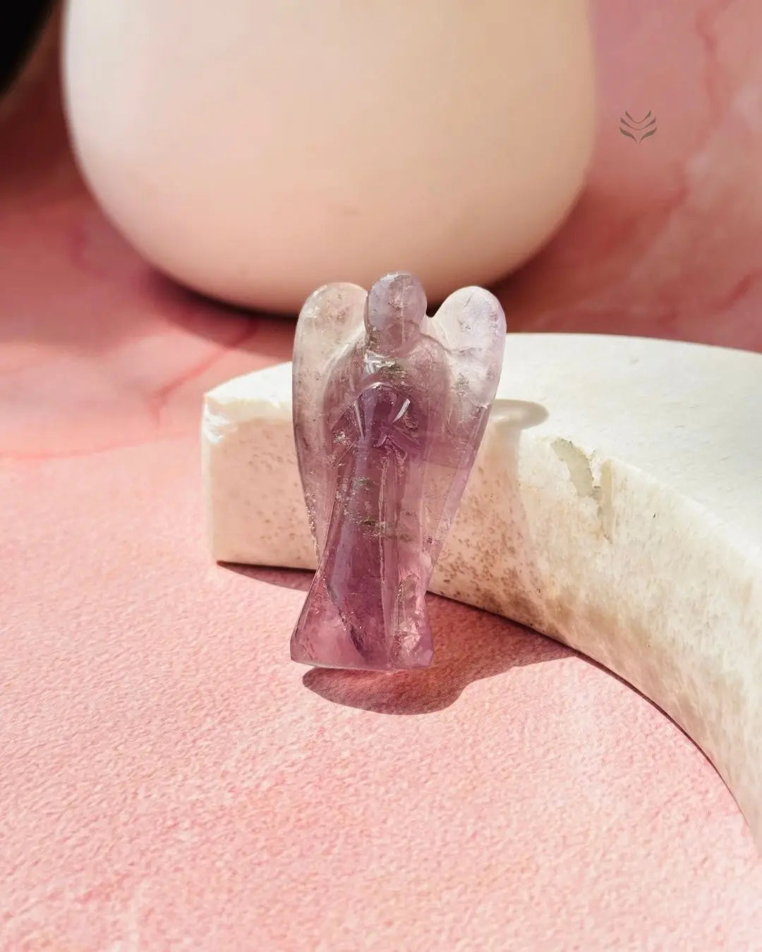 Light-Coded Amethyst Bedside Angel