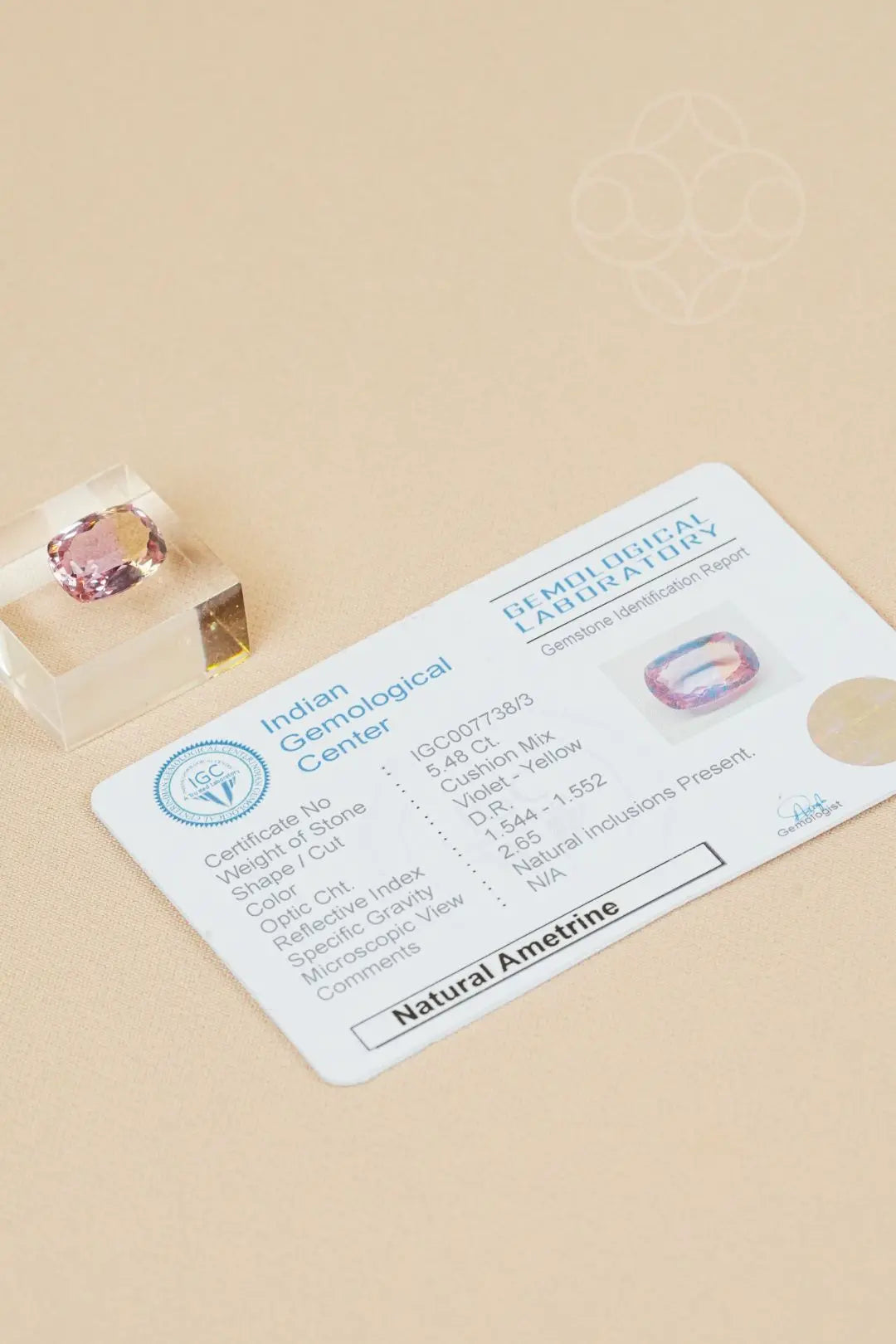 Light-Coded Ametrine - 5.48 Ct