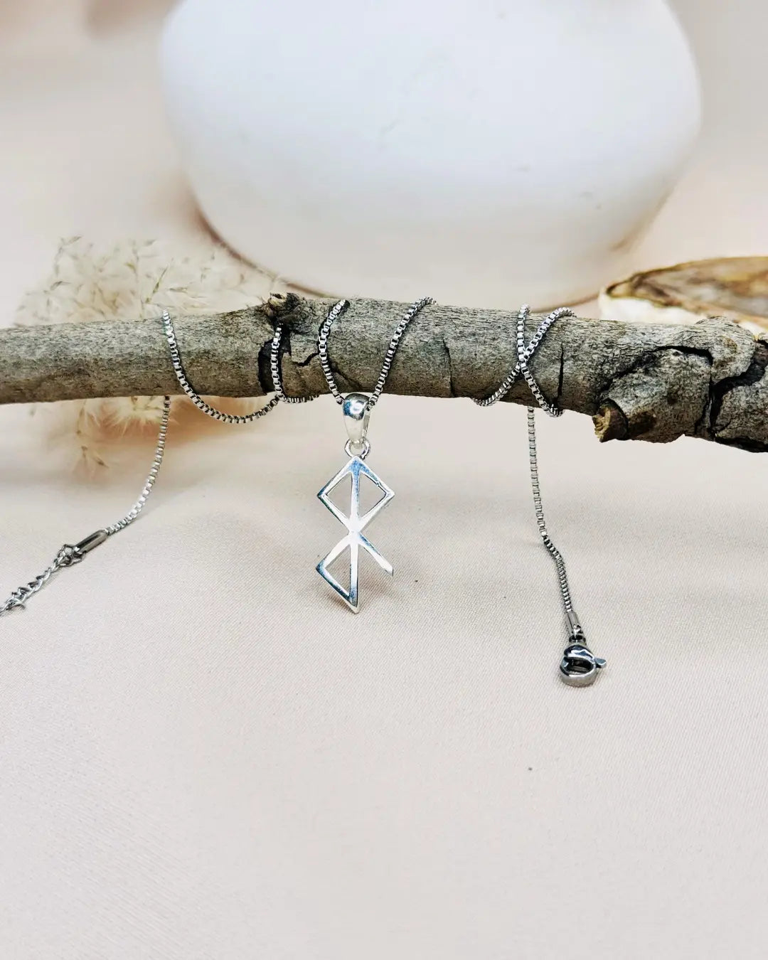 Ancient Silver Bind Rune Pendant