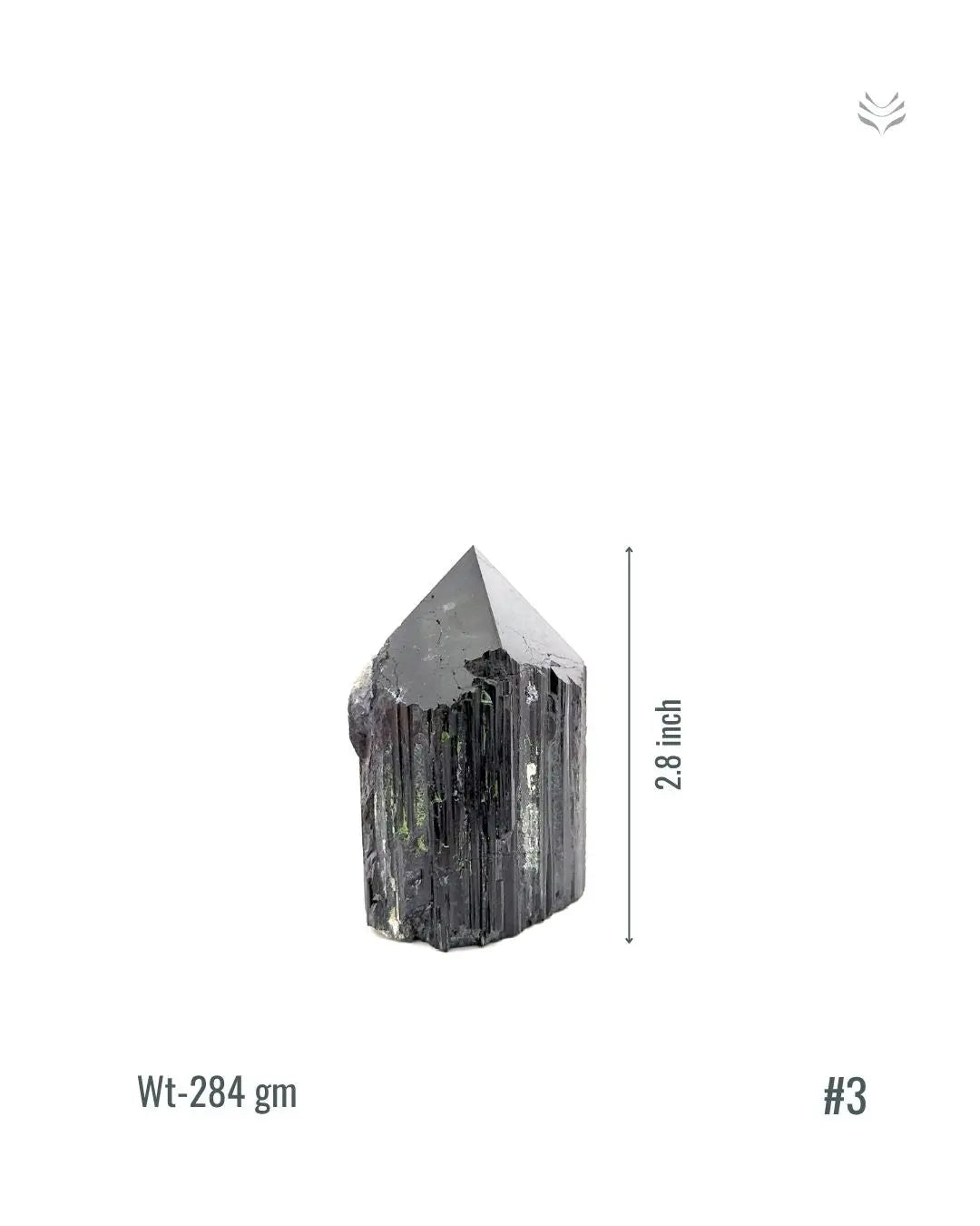 Light-Coded Black Tourmaline Tower- 284 GM #3