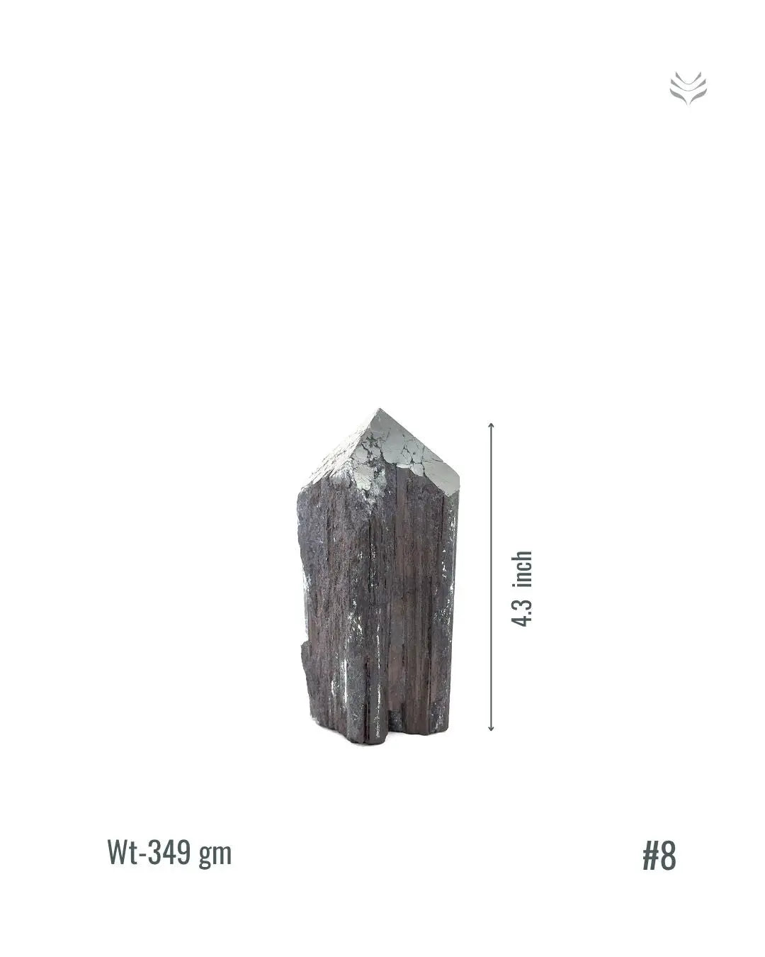 Light-Coded Black Tourmaline Tower- 349 GM #8