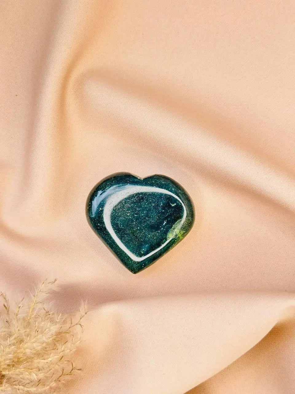 Light-Coded Bloodstone Heart