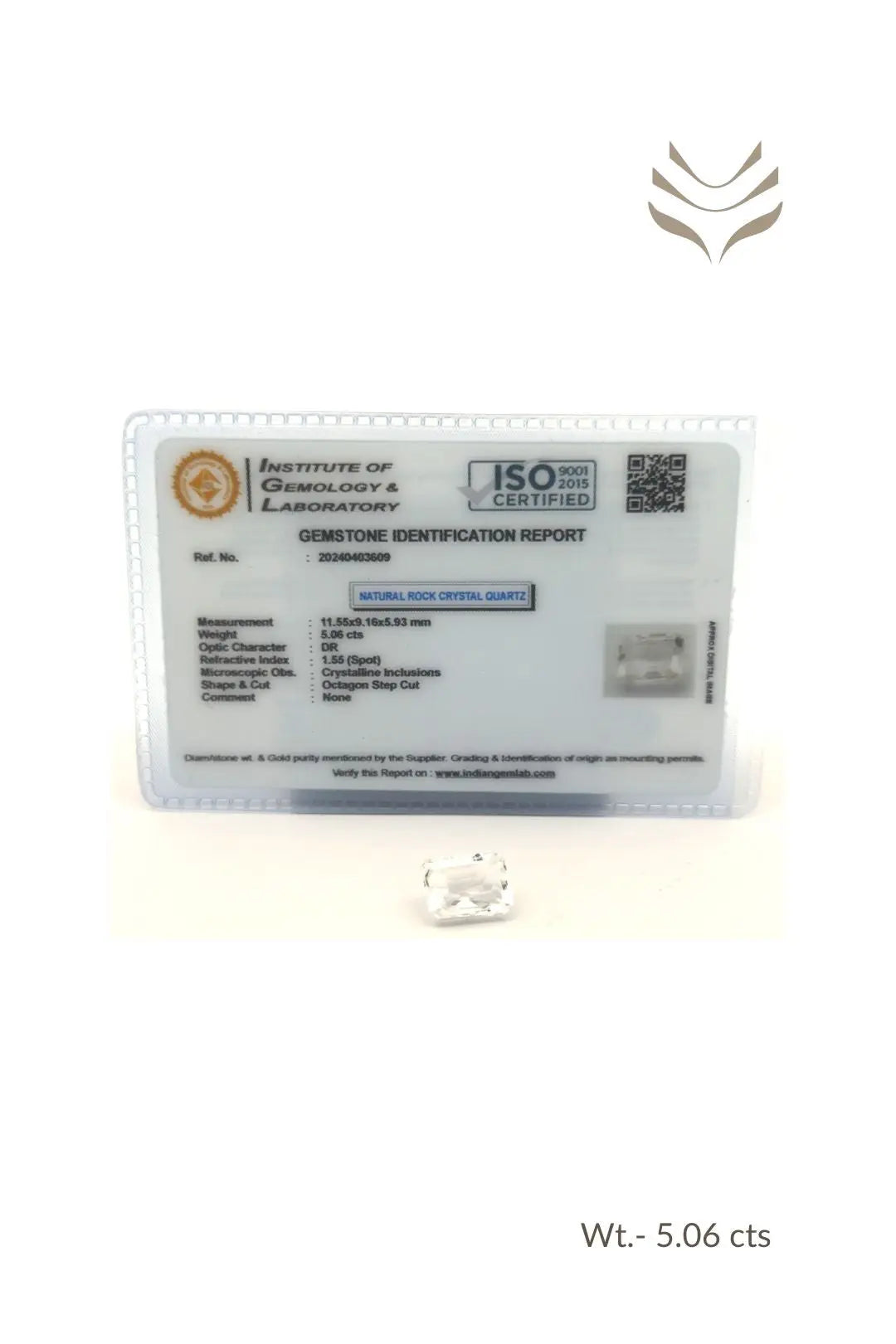 Light-Coded Clear Quartz - 5.06 Ct