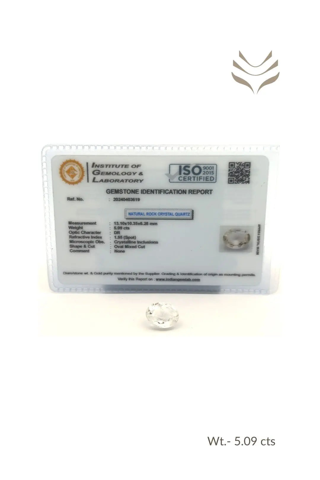 Light-Coded Clear Quartz - 5.09 Ct