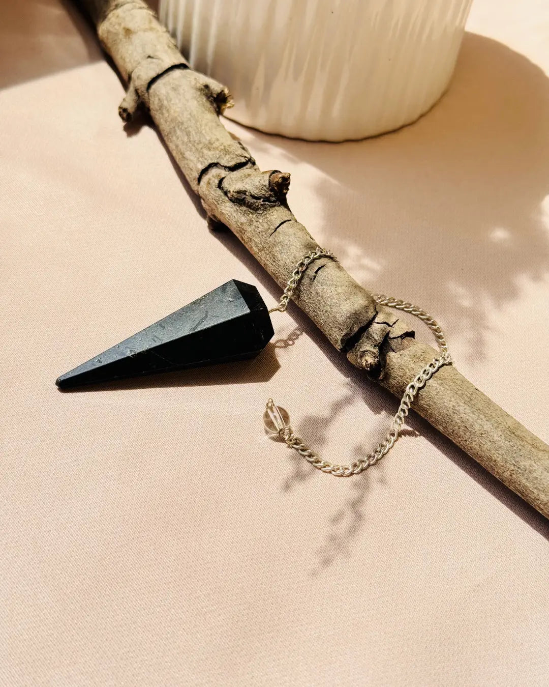 Light-Coded Crystal Pendulum- Black Tourmaline