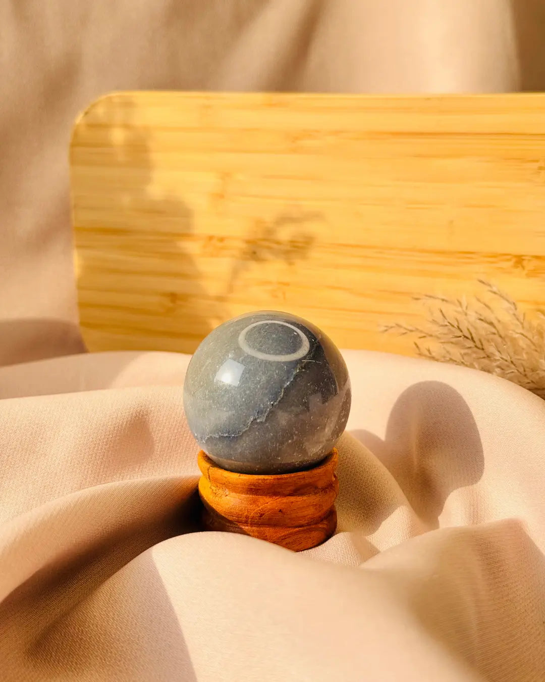 Light-Coded Dumortierite Sphere