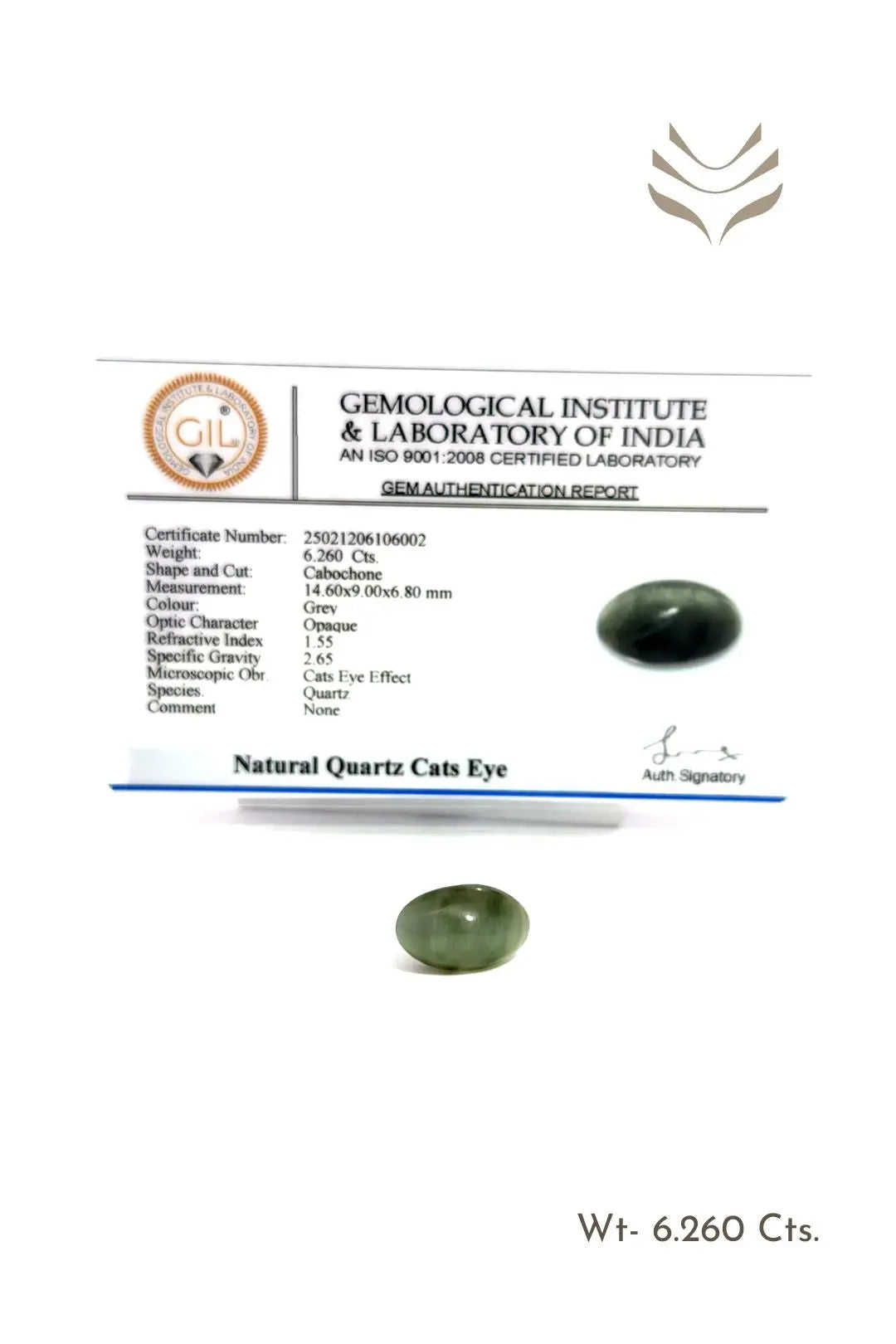 Light-Coded Elite Cats Eye - 6.26 Ct