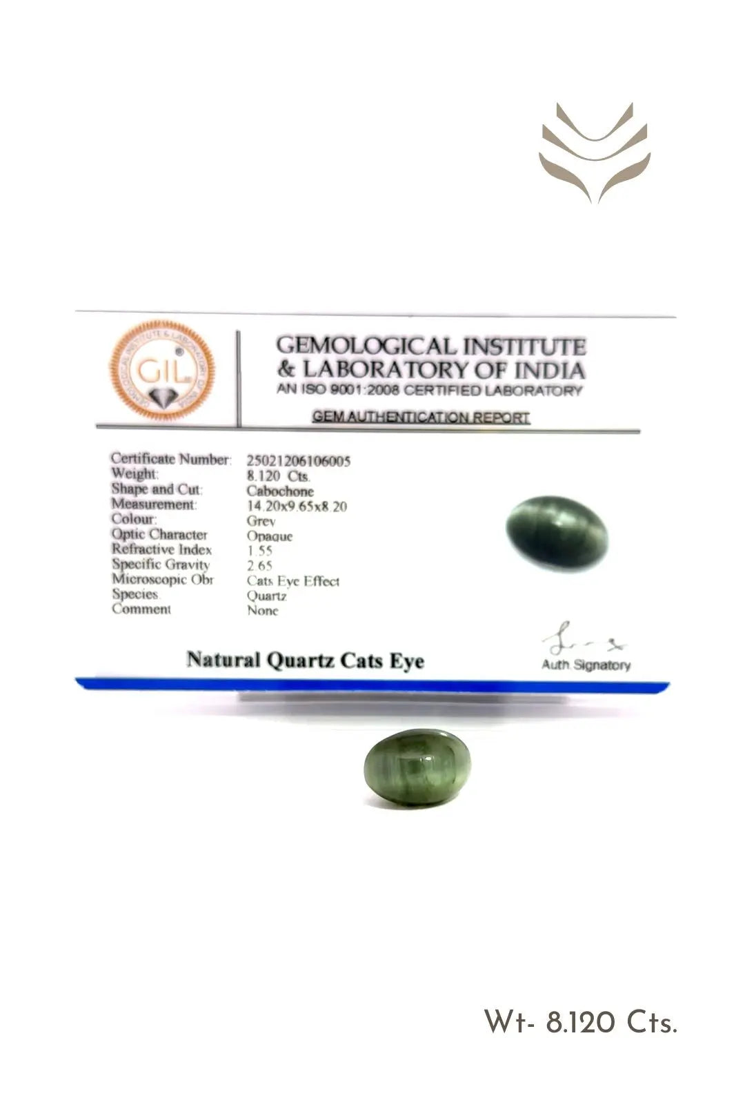 Light-Coded Elite Cats Eye - 8.12 Ct