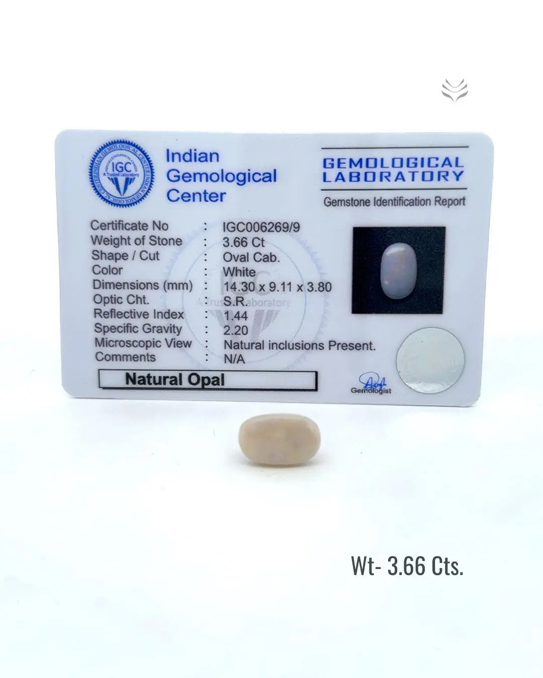 Light-Coded Ethiopia Opal - 3.66 Ct