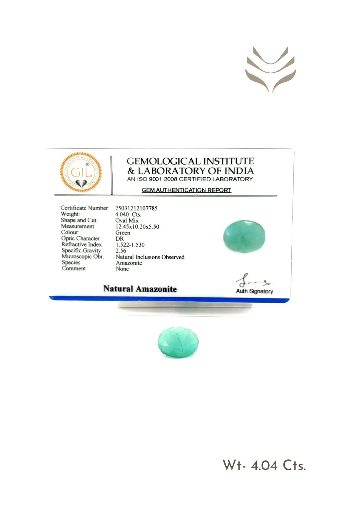Light-Coded Faceted Amazonite - 4.04 Ct