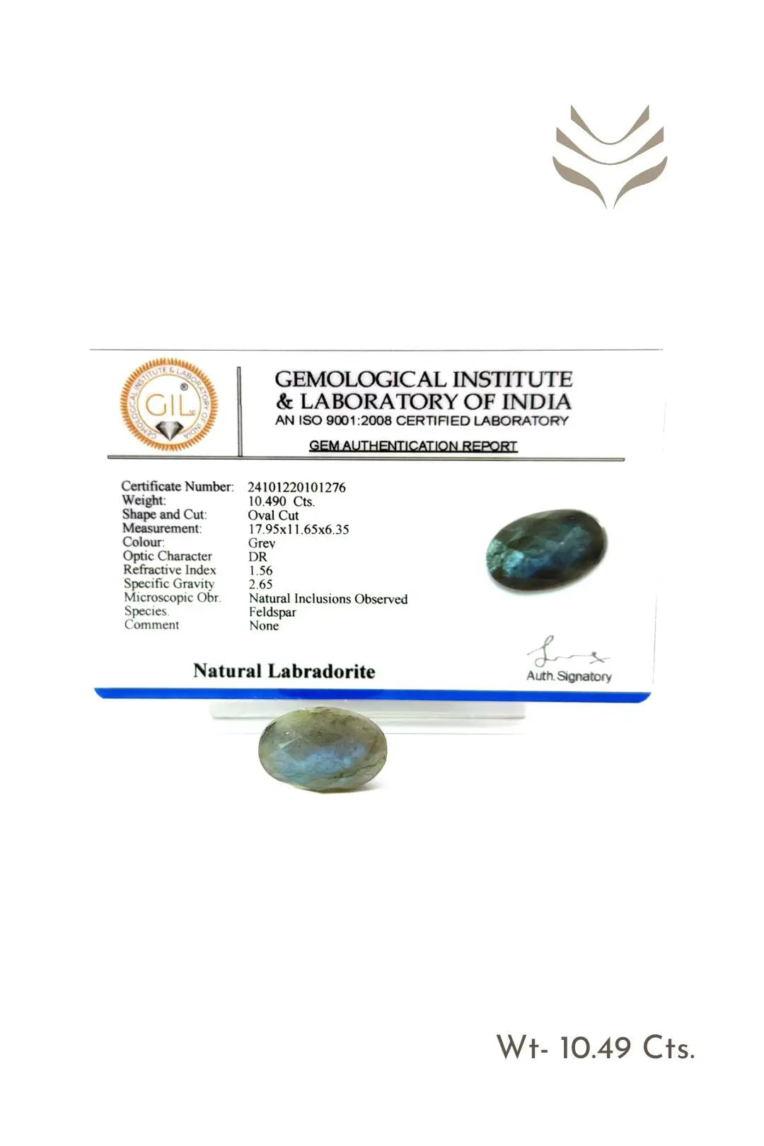 Light-Coded Faceted Labradorite- 10.49 Ct