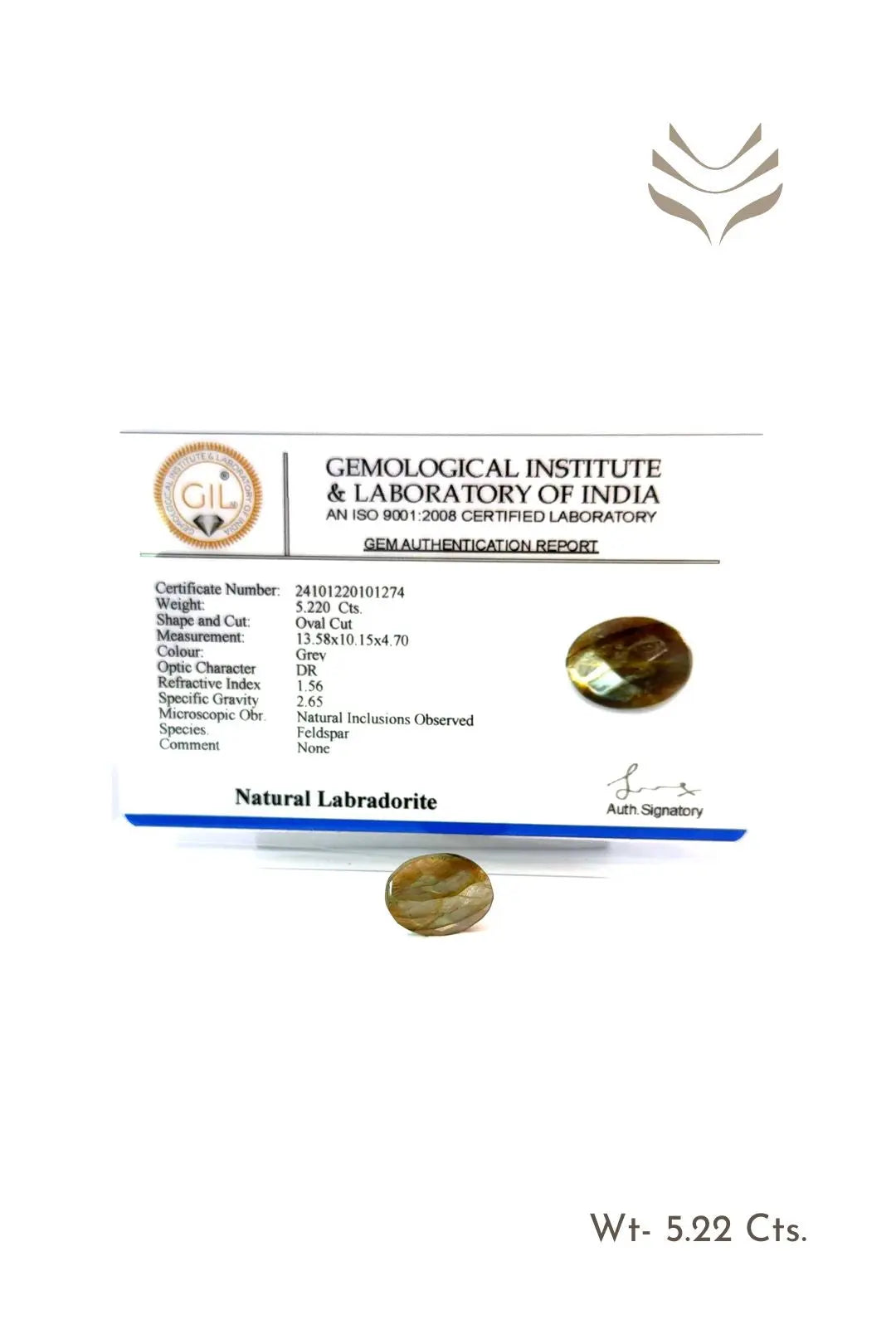 Light-Coded Faceted Labradorite- 5.22 Ct