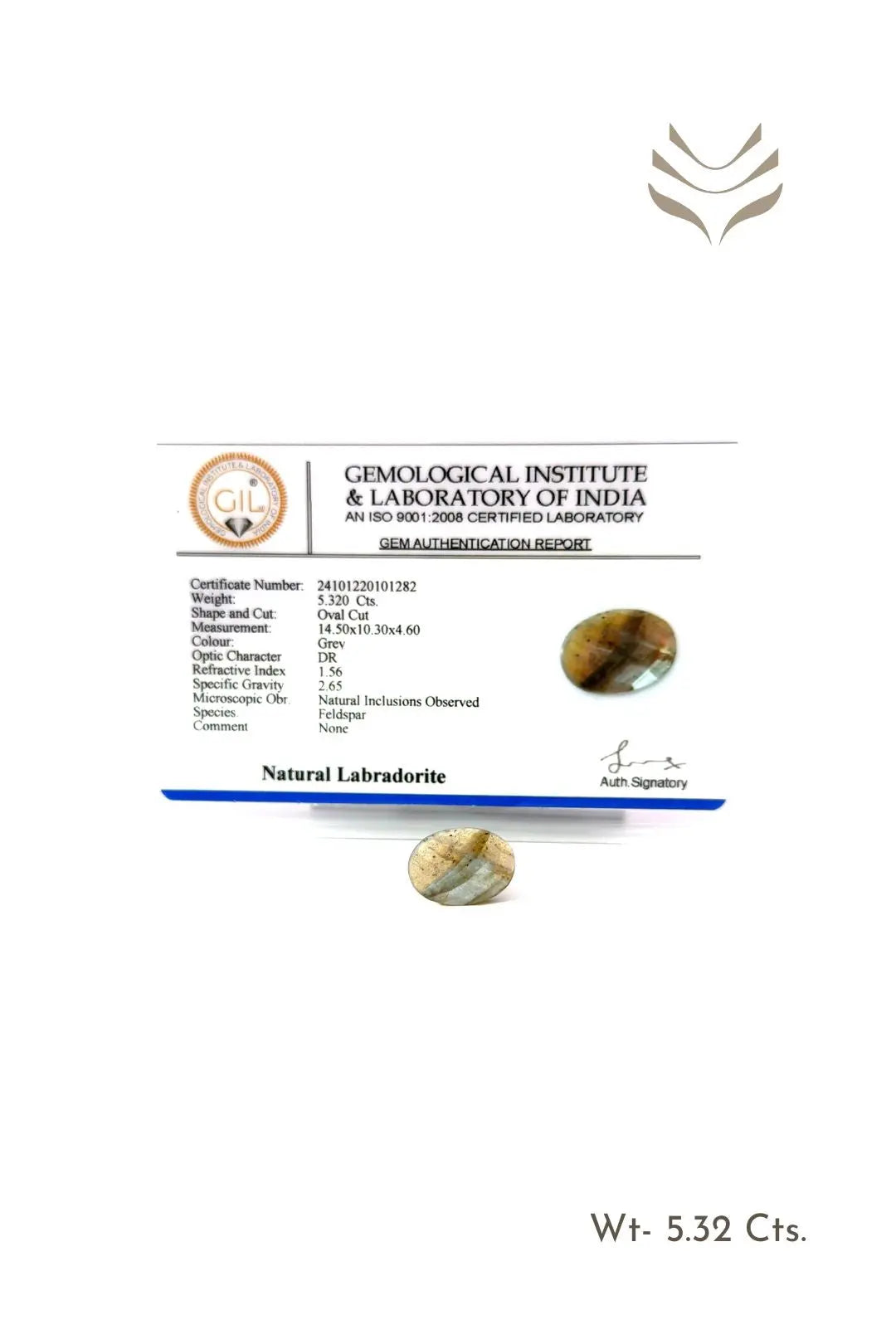 Light-Coded Faceted Labradorite- 5.32 Ct