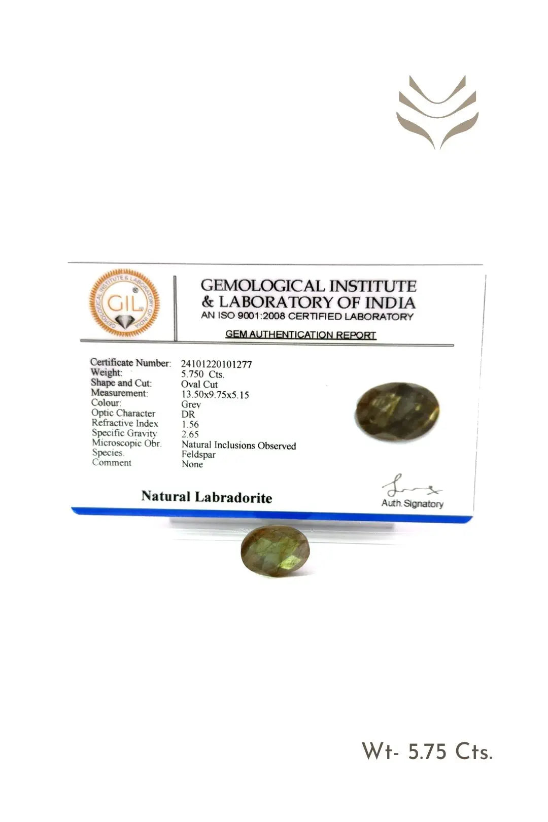 Light-Coded Faceted Labradorite- 5.75 Ct