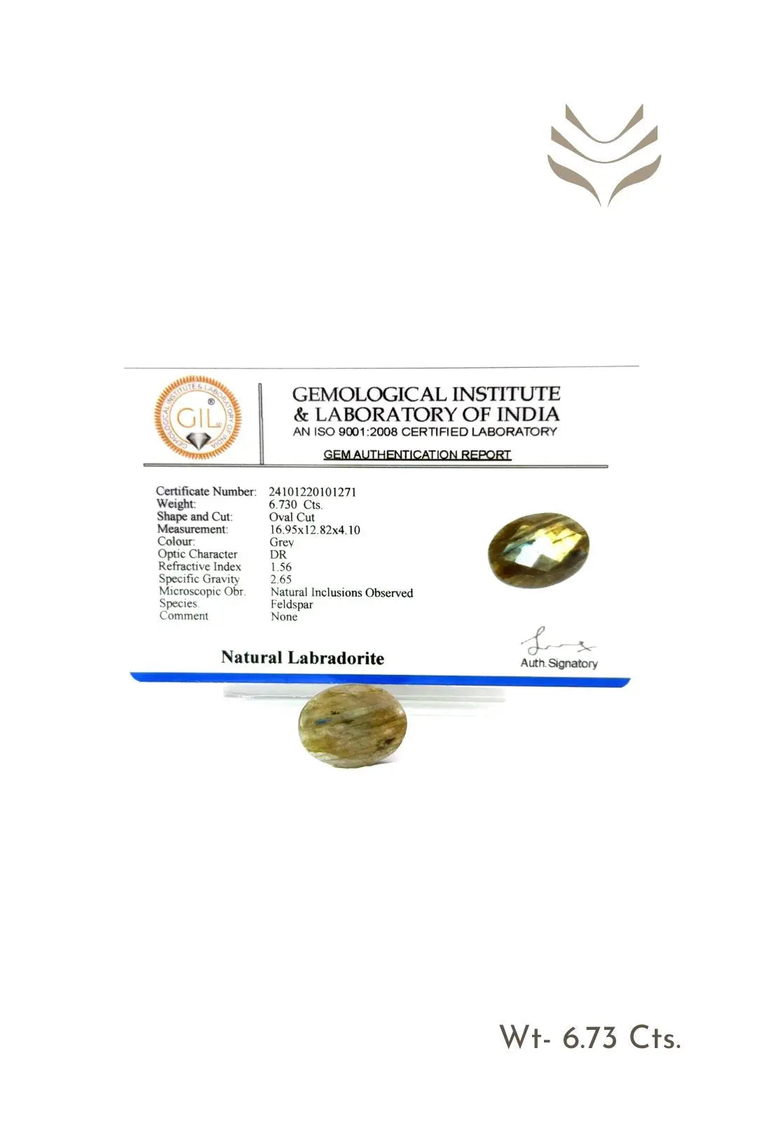 Light-Coded Faceted Labradorite- 6.73 Ct