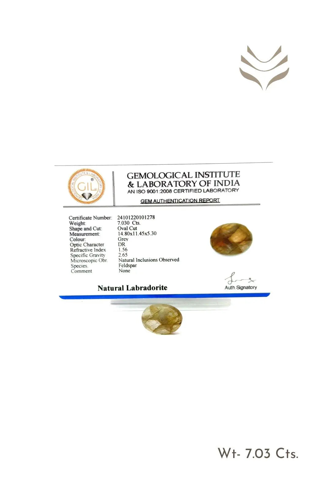 Light-Coded Faceted Labradorite- 7.03 Ct