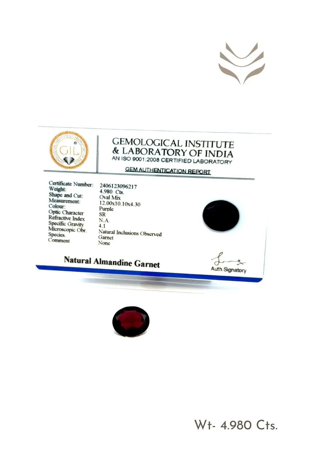 Light-Coded Garnet - 4.98 Ct