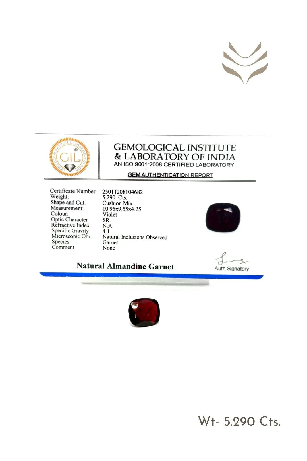Light-Coded Garnet - 5.29 Ct