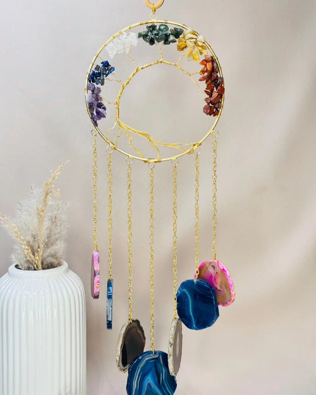 Light-Coded Good Vibe Wall Decor - 7 Chakra Tree Of Life